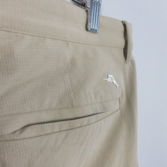 Tommy Bahama Chip Shot Shorts 10" Men's Golf Chino Performance 38 Khaki Tan 308 - Picture 5 of 10